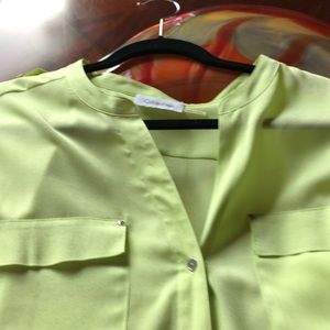 Calvin Kline lime green blouse. Never worn.